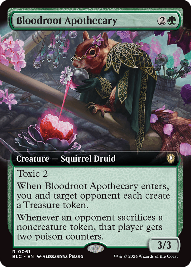 Bloodroot Apothecary (Extended Art) [Bloomburrow Commander] | PLUS EV GAMES 