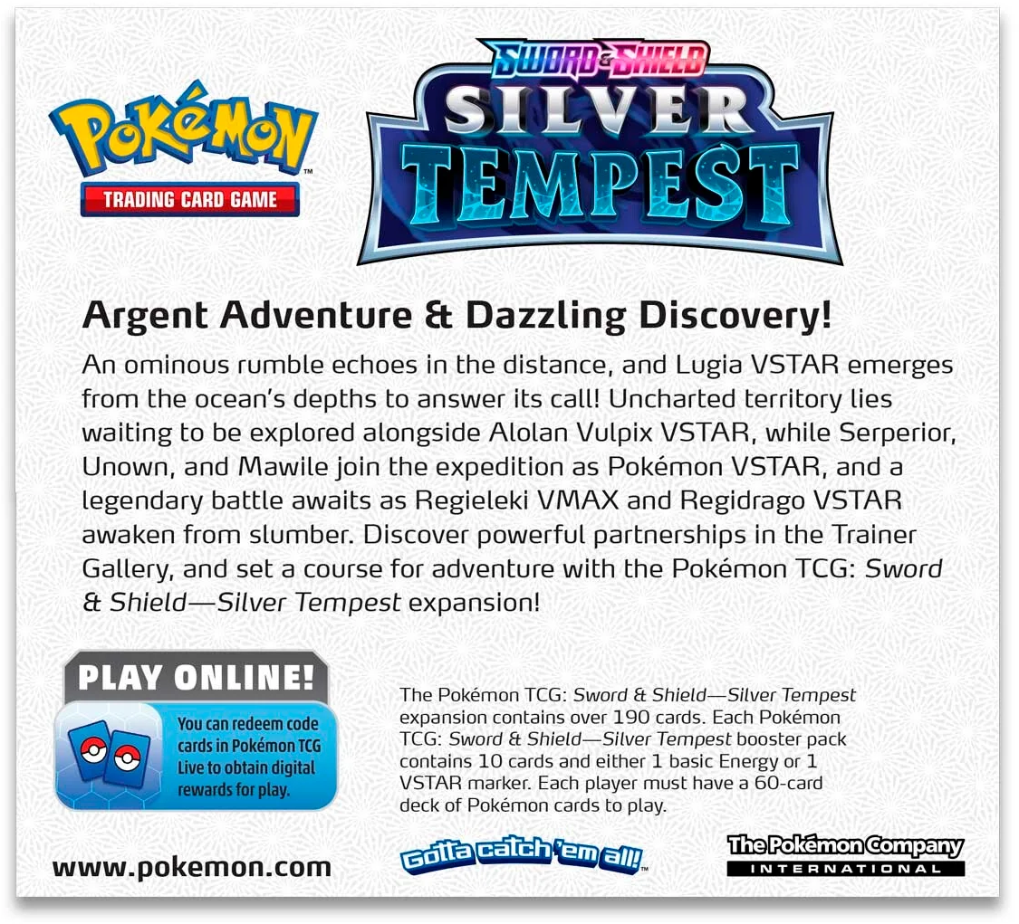 Sword & Shield: Silver Tempest - Booster Box | PLUS EV GAMES 