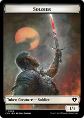 Copy (54) // Human Soldier Double-Sided Token [Commander Masters Tokens] | PLUS EV GAMES 