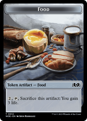 Faerie // Food (0012) Double-Sided Token [Wilds of Eldraine Tokens] | PLUS EV GAMES 