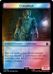 Fish // Cyberman Double-Sided Token (Surge Foil) [Doctor Who Tokens] | PLUS EV GAMES 