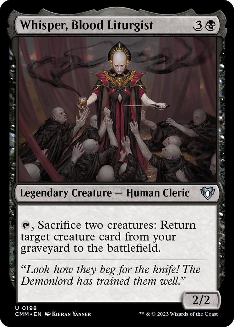 Whisper, Blood Liturgist [Commander Masters] | PLUS EV GAMES 