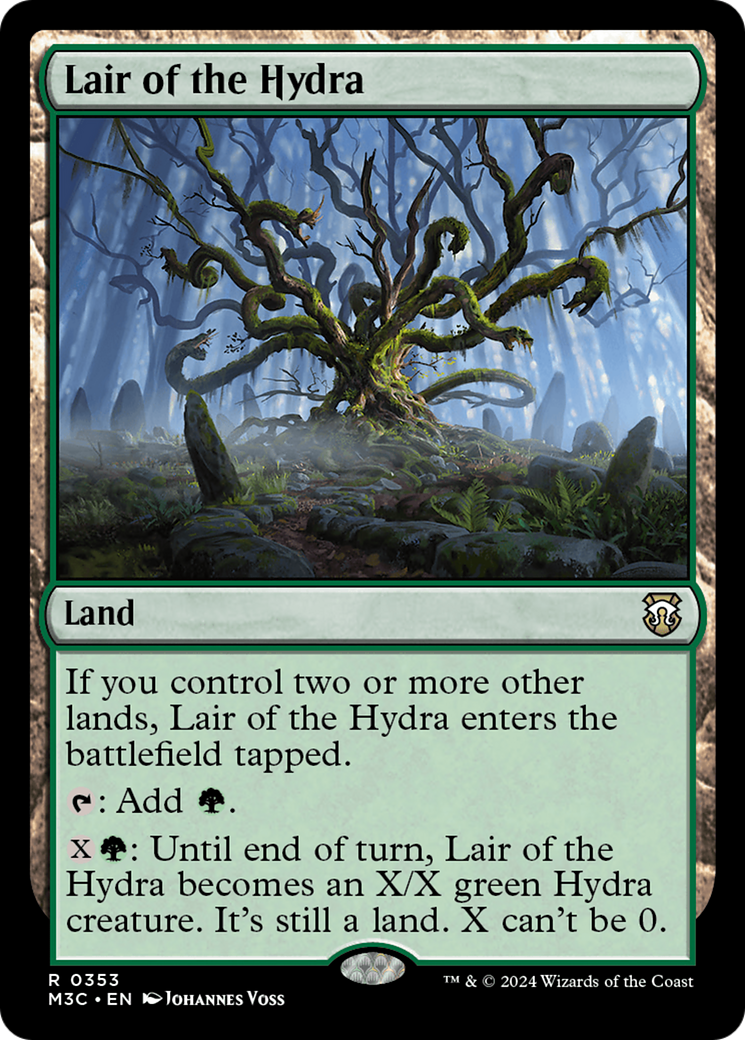 Lair of the Hydra (Ripple Foil) [Modern Horizons 3 Commander] | PLUS EV GAMES 