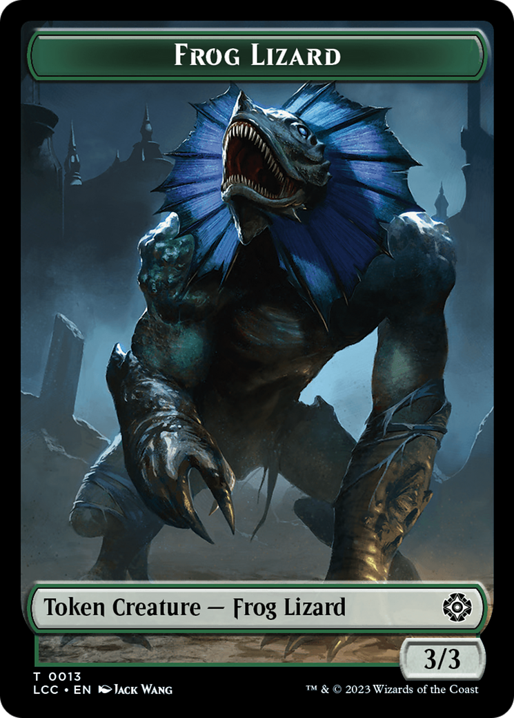 Frog Lizard // Merfolk (0003) Double-Sided Token [The Lost Caverns of Ixalan Commander Tokens] | PLUS EV GAMES 