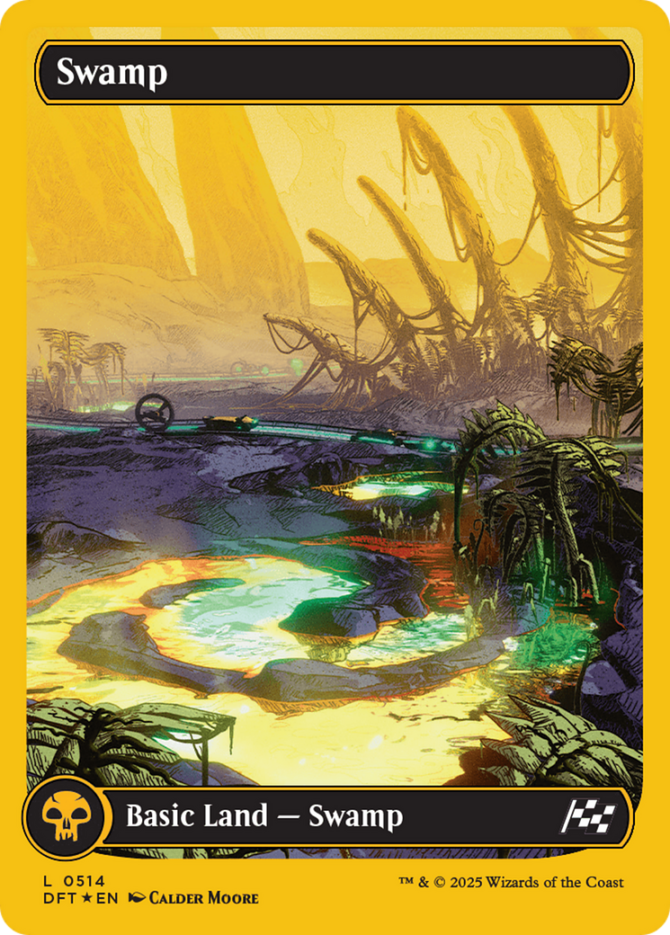 Swamp (0514) (First-Place Foil) [Aetherdrift] | PLUS EV GAMES 