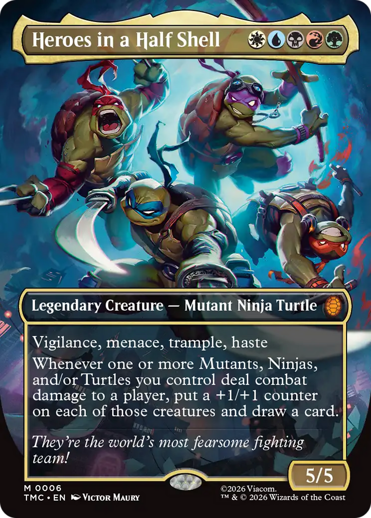 Heroes in a Half Shell (Borderless) [Teenage Mutant Ninja Turtles Commander] | PLUS EV GAMES 