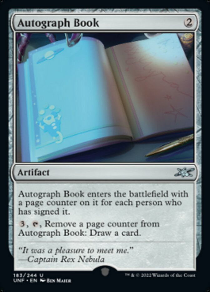 Autograph Book [Unfinity] | PLUS EV GAMES 