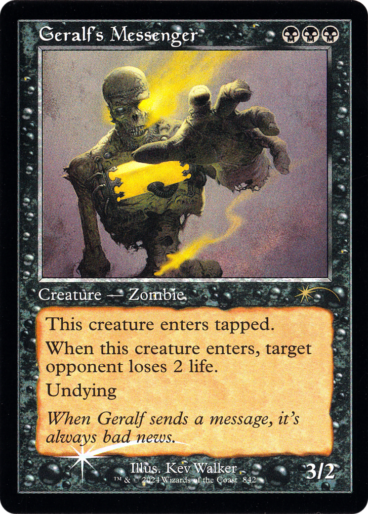 Geralf's Messenger (842) (Retro Frame) [Secret Lair Drop Series]