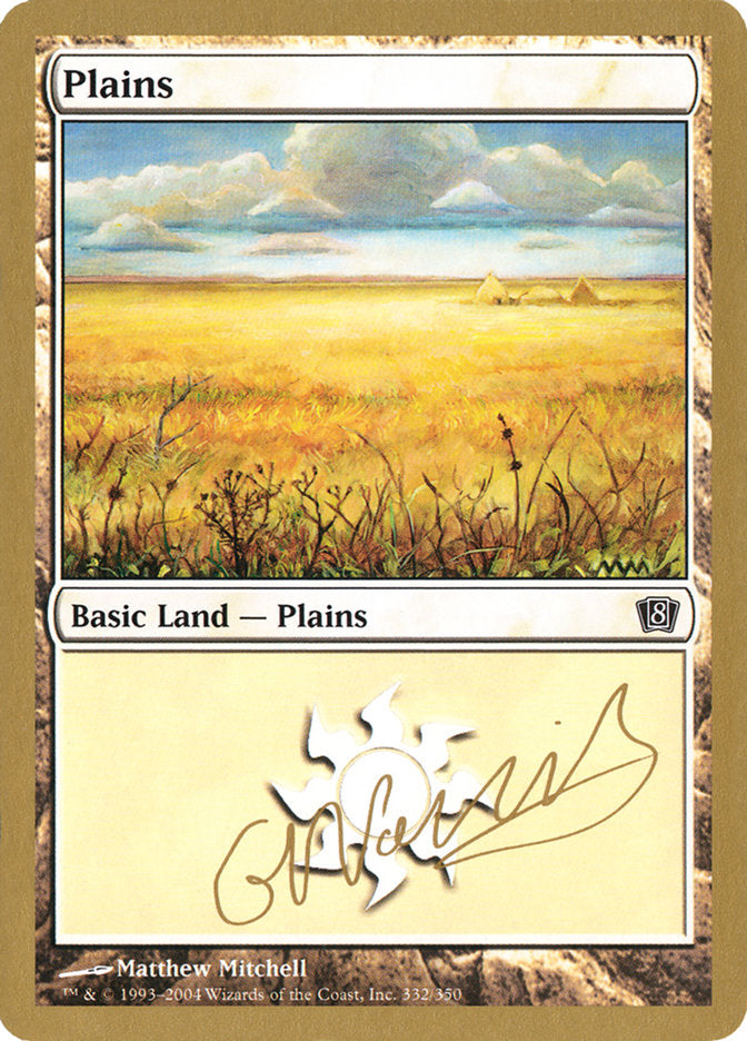 Plains (gn332) (Gabriel Nassif) [World Championship Decks 2004] | PLUS EV GAMES 