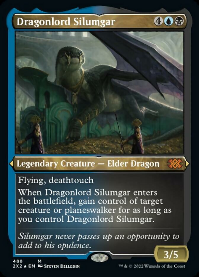 Dragonlord Silumgar (Foil Etched) [Double Masters 2022] | PLUS EV GAMES 