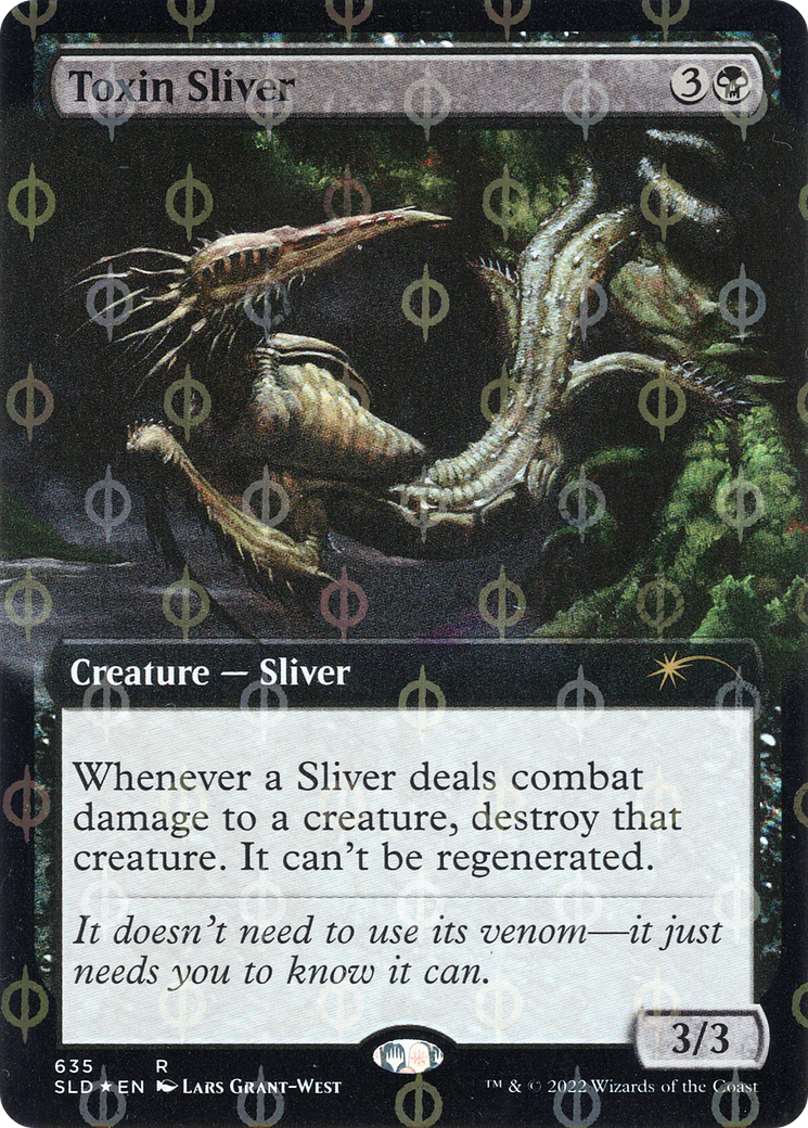 Toxin Sliver (Extended Art) (Step-and-Compleat Foil) [Secret Lair Drop Promos] | PLUS EV GAMES 