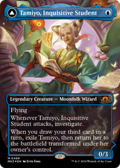 Tamiyo, Inquisitive Student // Tamiyo, Seasoned Scholar (Borderless) (Textured Foil) [Modern Horizons 3] | PLUS EV GAMES 