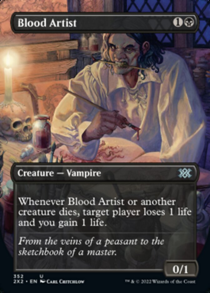 Blood Artist (Borderless Alternate Art) [Double Masters 2022] | PLUS EV GAMES 