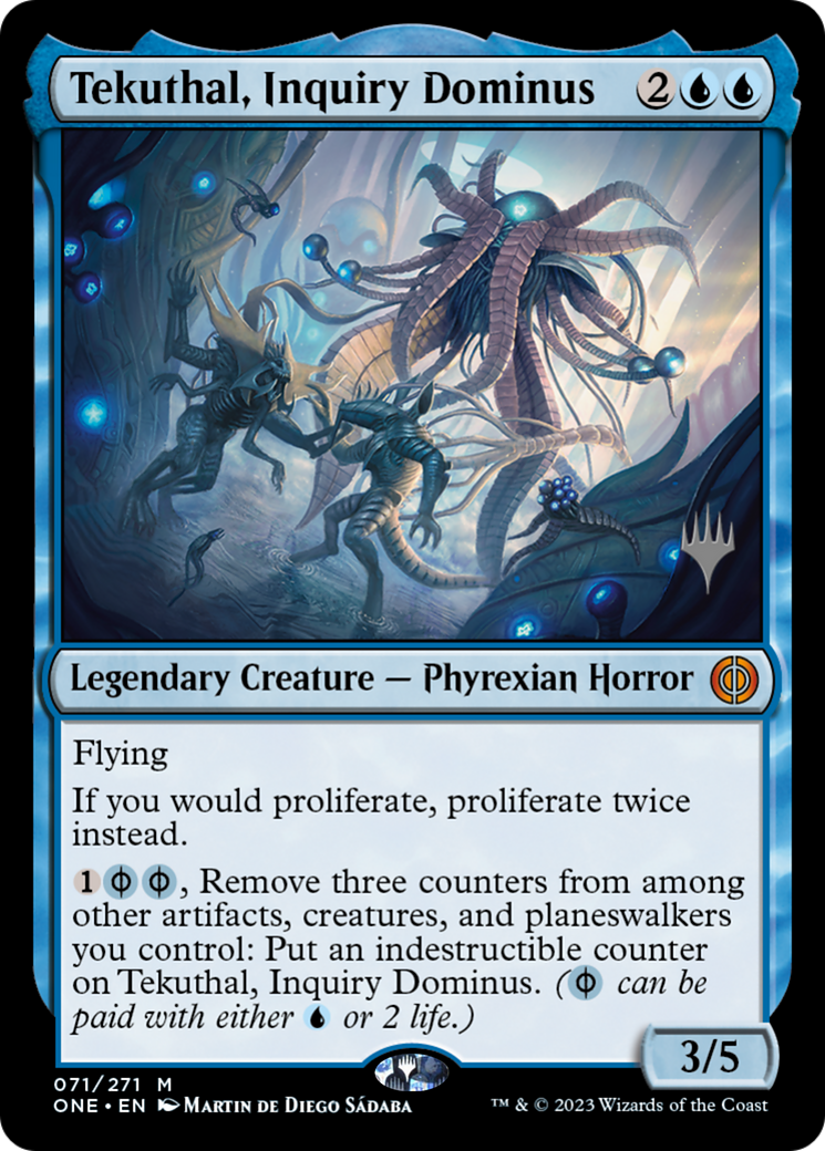Tekuthal, Inquiry Dominus (Promo Pack) [Phyrexia: All Will Be One Promos] | PLUS EV GAMES 