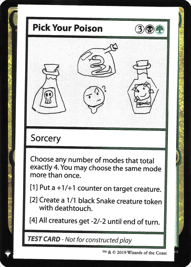 Pick Your Poison [Mystery Booster Playtest Cards] | PLUS EV GAMES 