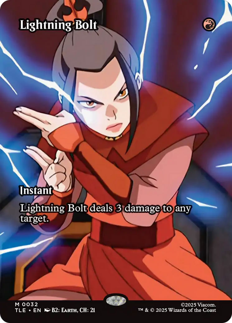Lightning Bolt (Borderless) [Avatar: The Last Airbender: Eternal-Legal] | PLUS EV GAMES 