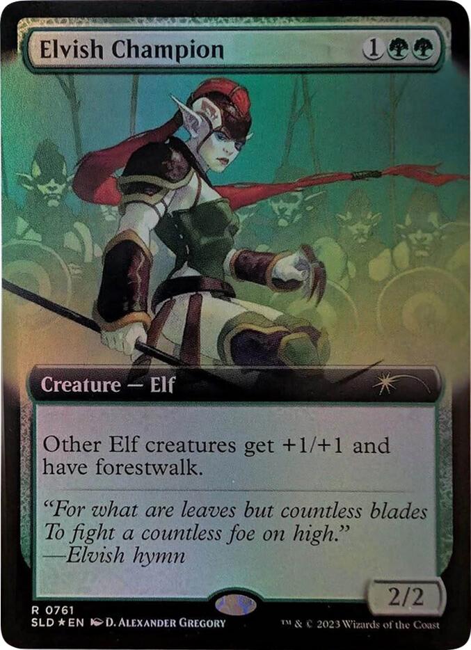 Elvish Champion (Extended Art) [Secret Lair Drop Series] | PLUS EV GAMES 