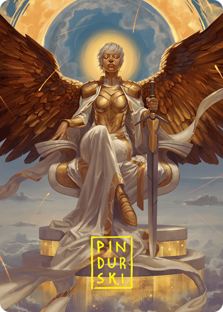 Herald of Eternal Dawn Art Card (27/54) (Gold-Stamped Signature) [Foundations Art Series] | PLUS EV GAMES 
