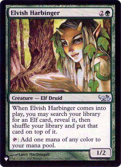 Elvish Harbinger (Retro Frame) [The List] | PLUS EV GAMES 