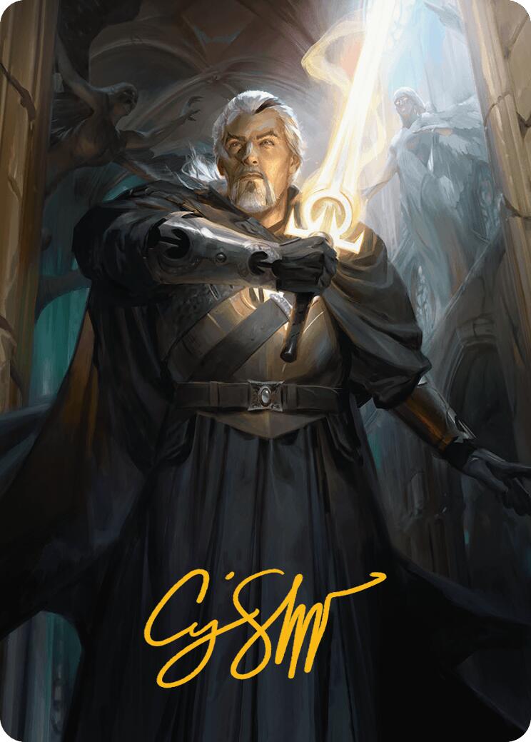 Odric, Lunarch Marshal Art Card (Gold-Stamped Signature) [Innistrad Remastered Art Series] | PLUS EV GAMES 