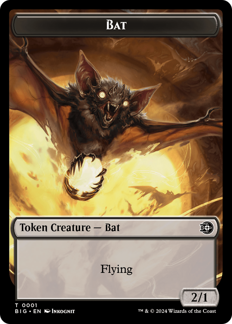 Treasure // Bat Double-Sided Token [Outlaws of Thunder Junction Tokens] | PLUS EV GAMES 