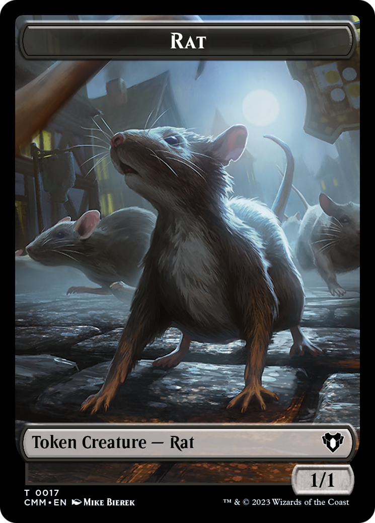 Rat Token [Commander Masters Tokens] | PLUS EV GAMES 