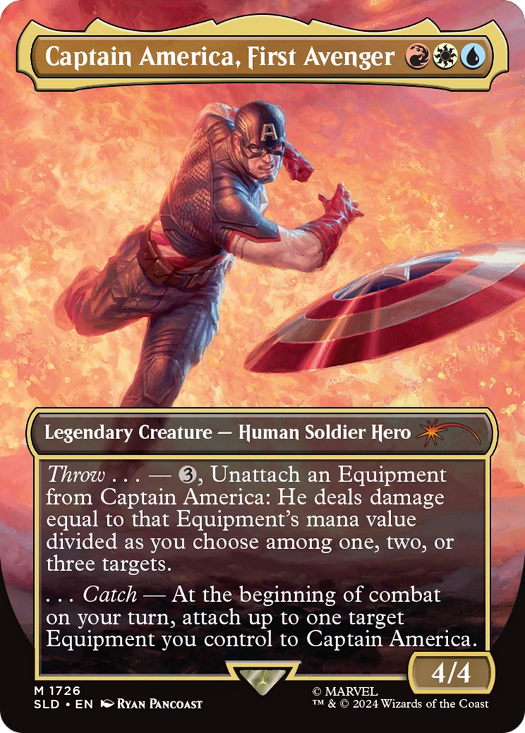 Captain America, First Avenger (Rainbow Foil) [Secret Lair Drop Series] | PLUS EV GAMES 