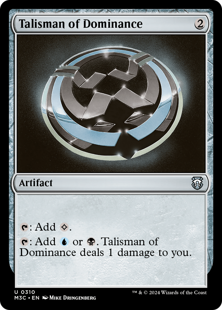 Talisman of Dominance (Ripple Foil) [Modern Horizons 3 Commander] | PLUS EV GAMES 