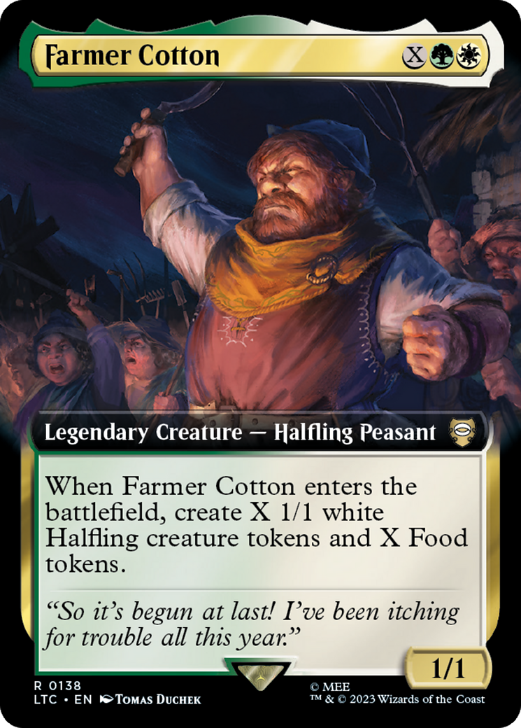 Farmer Cotton (Extended Art) [The Lord of the Rings: Tales of Middle-Earth Commander] | PLUS EV GAMES 