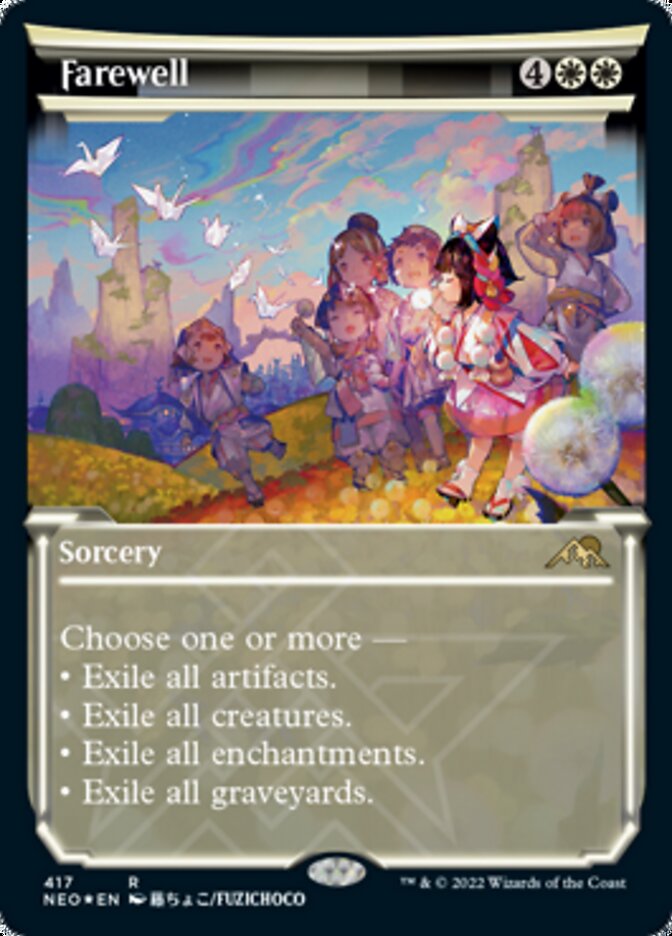 Farewell (Showcase) (Foil Etched) [Kamigawa: Neon Dynasty] | PLUS EV GAMES 