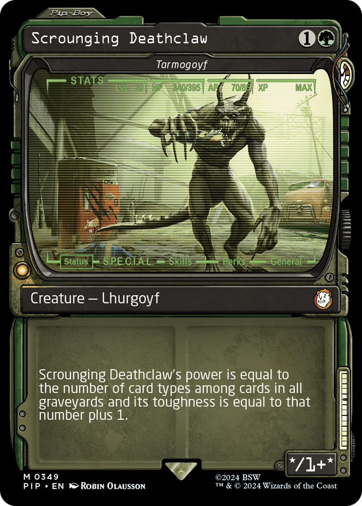 Scrounging Deathclaw - Tarmogoyf (Showcase) [Fallout] | PLUS EV GAMES 