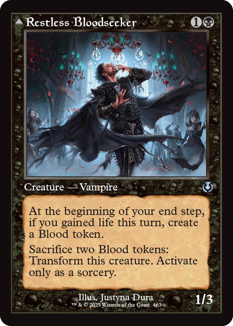 Restless Bloodseeker // Bloodsoaked Reveler (Retro Frame) [Innistrad Remastered] | PLUS EV GAMES 