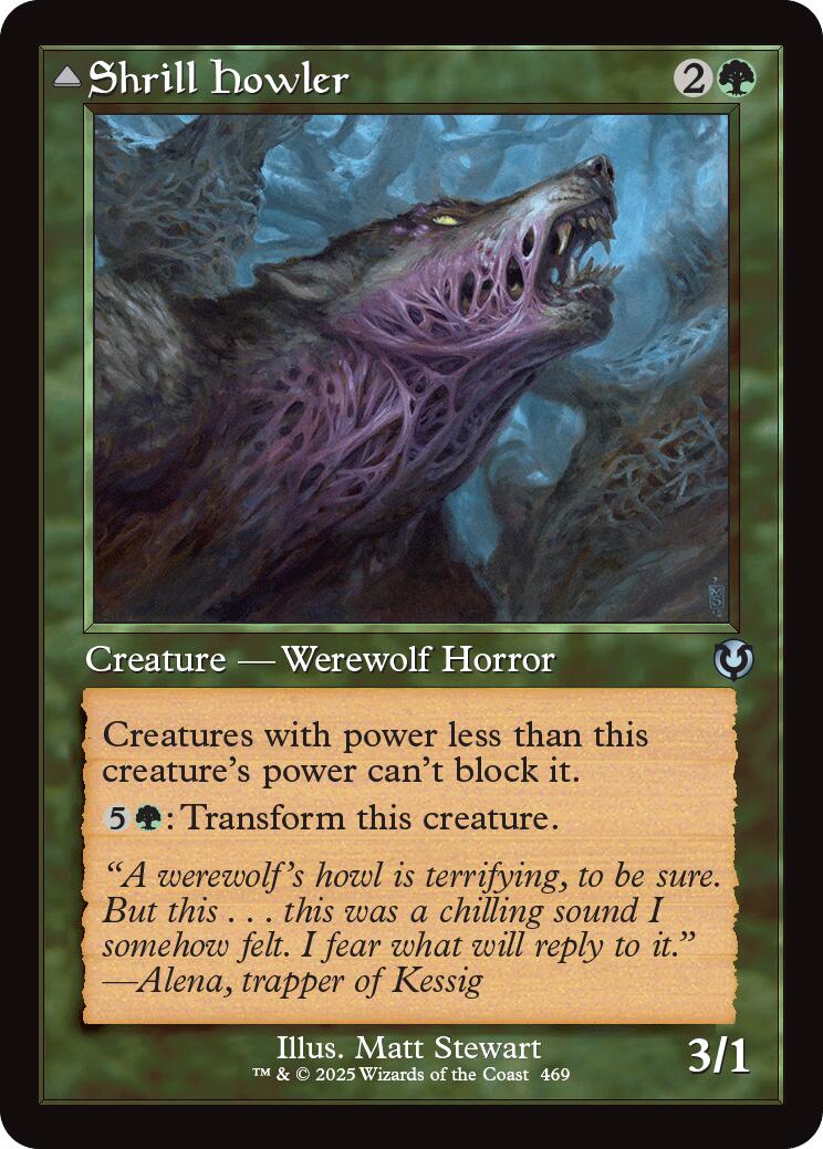 Shrill Howler // Howling Chorus (Retro Frame) [Innistrad Remastered] | PLUS EV GAMES 