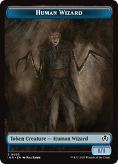 Human Wizard // Emblem - Jace, Unraveler of Secrets Double-Sided Token [Innistrad Remastered Tokens] | PLUS EV GAMES 