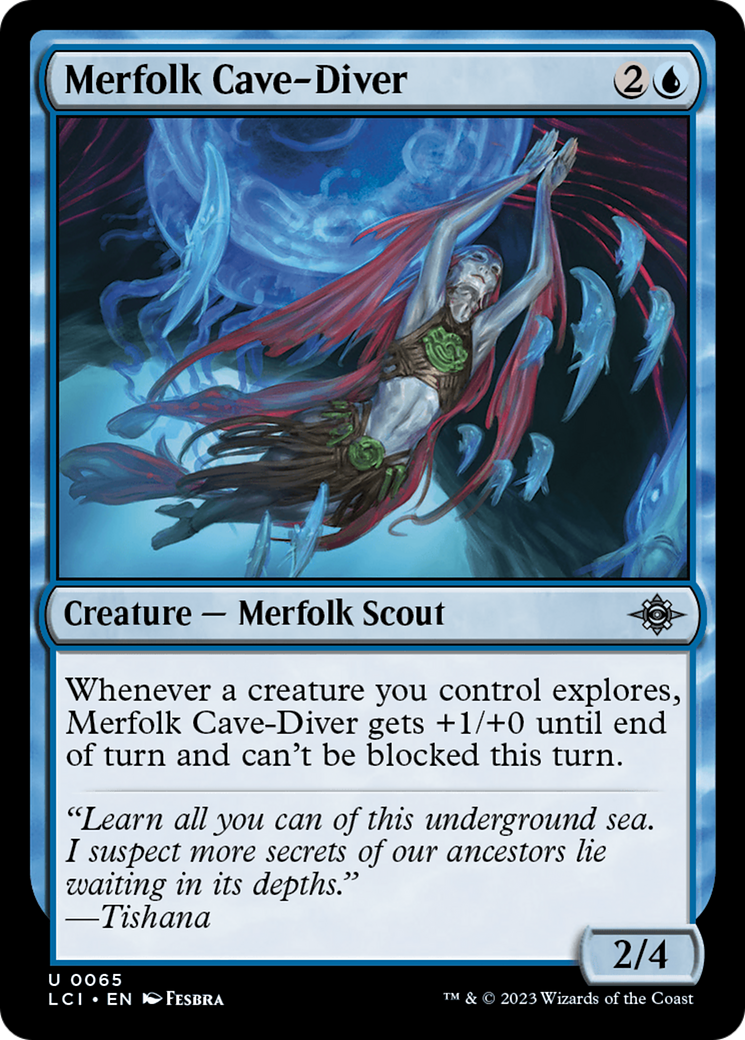 Merfolk Cave-Diver [The Lost Caverns of Ixalan] | PLUS EV GAMES 