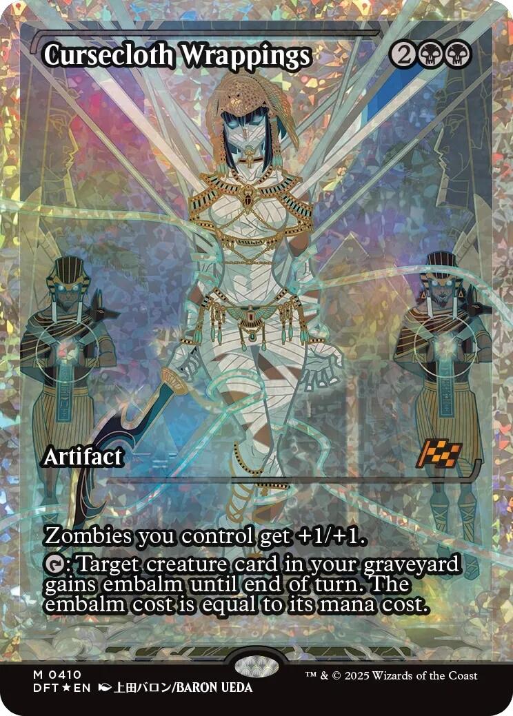 Cursecloth Wrappings (Showcase Fracture Foil) (Japanese) [Aetherdrift] | PLUS EV GAMES 