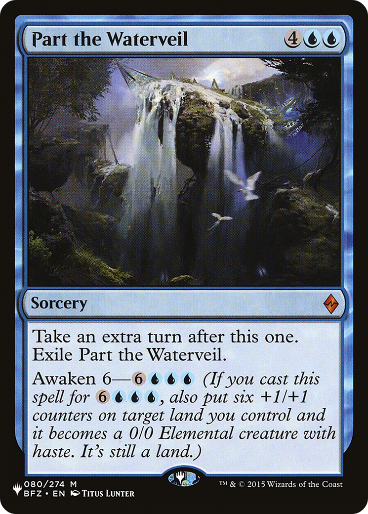 Part the Waterveil [The List Reprints] | PLUS EV GAMES 