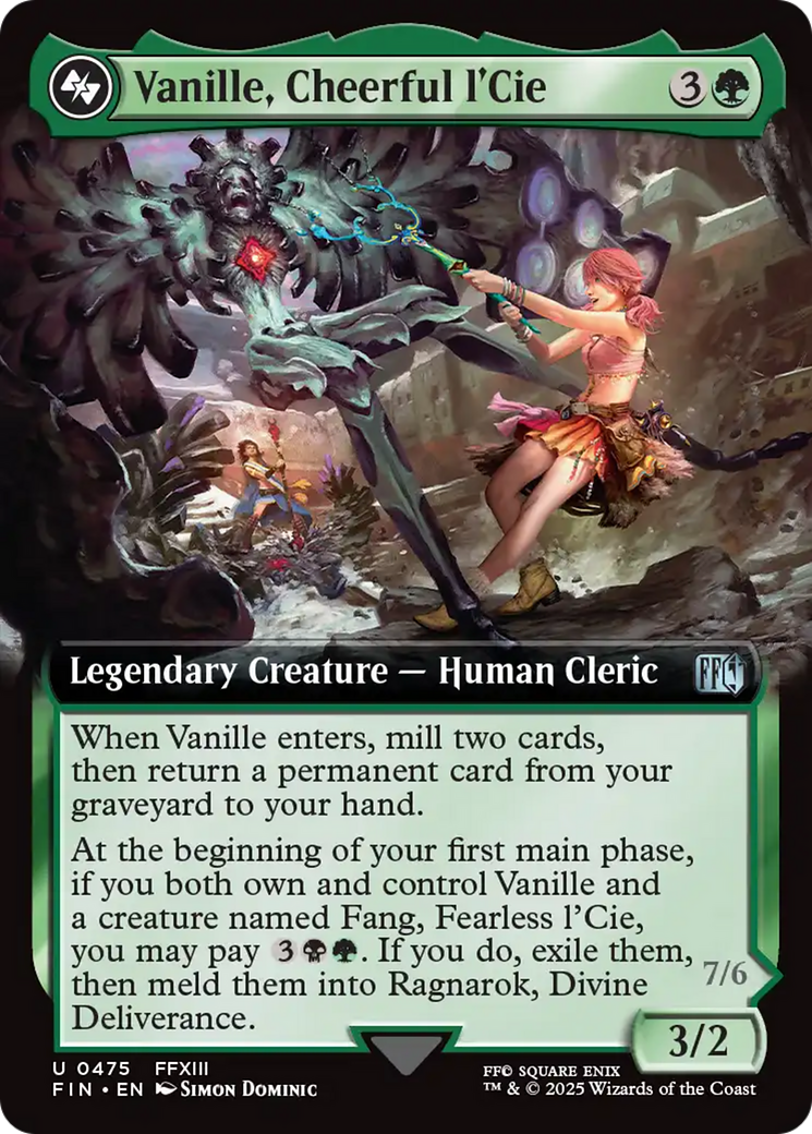 Vanille, Cheerful l'Cie // Ragnarok, Divine Deliverance (Extended Art) [FINAL FANTASY] | PLUS EV GAMES 
