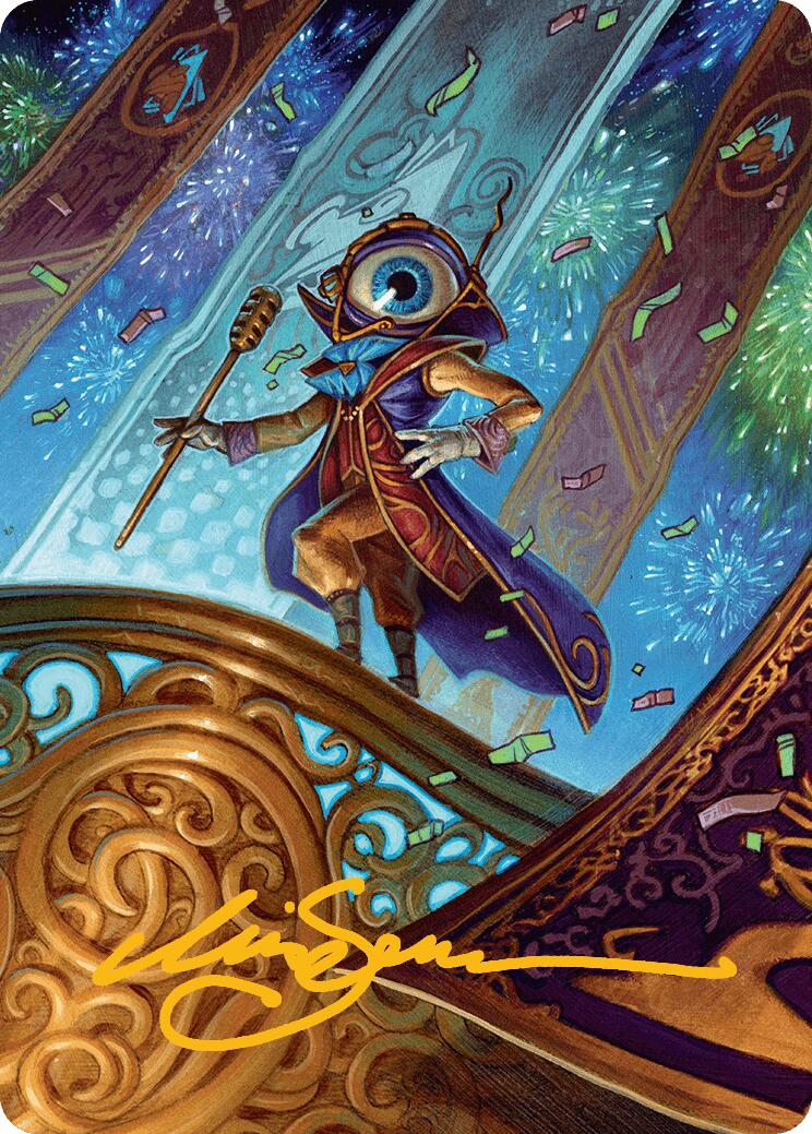 Vnwxt, Verbose Host Art Card (Gold-Stamped Signature) [Aetherdrift Art Series] | PLUS EV GAMES 