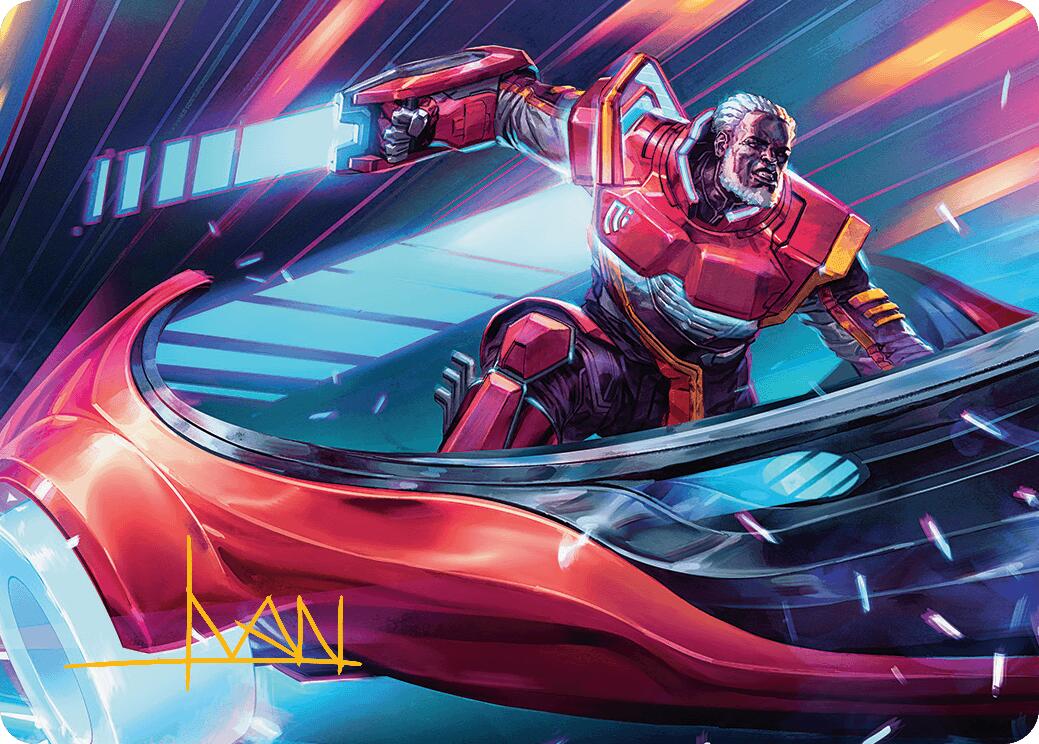 Kolodin, Triumph Caster Art Card (Gold-Stamped Signature) [Aetherdrift Art Series] | PLUS EV GAMES 