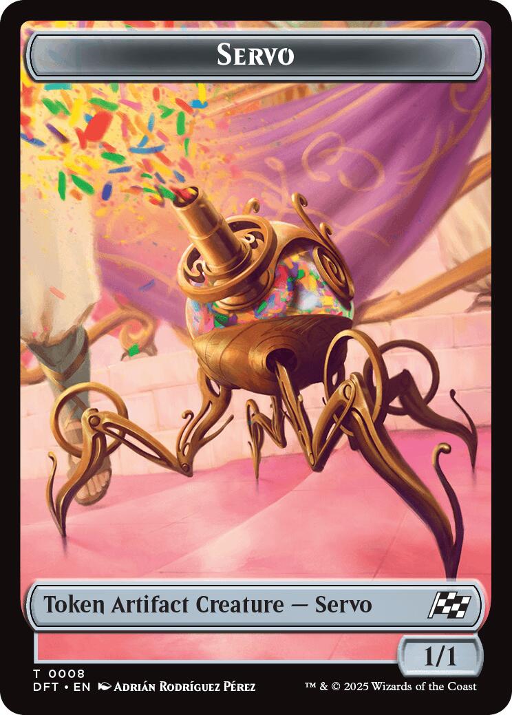 Servo // Thopter (0009) Double-Sided Token [Aetherdrift Tokens] | PLUS EV GAMES 