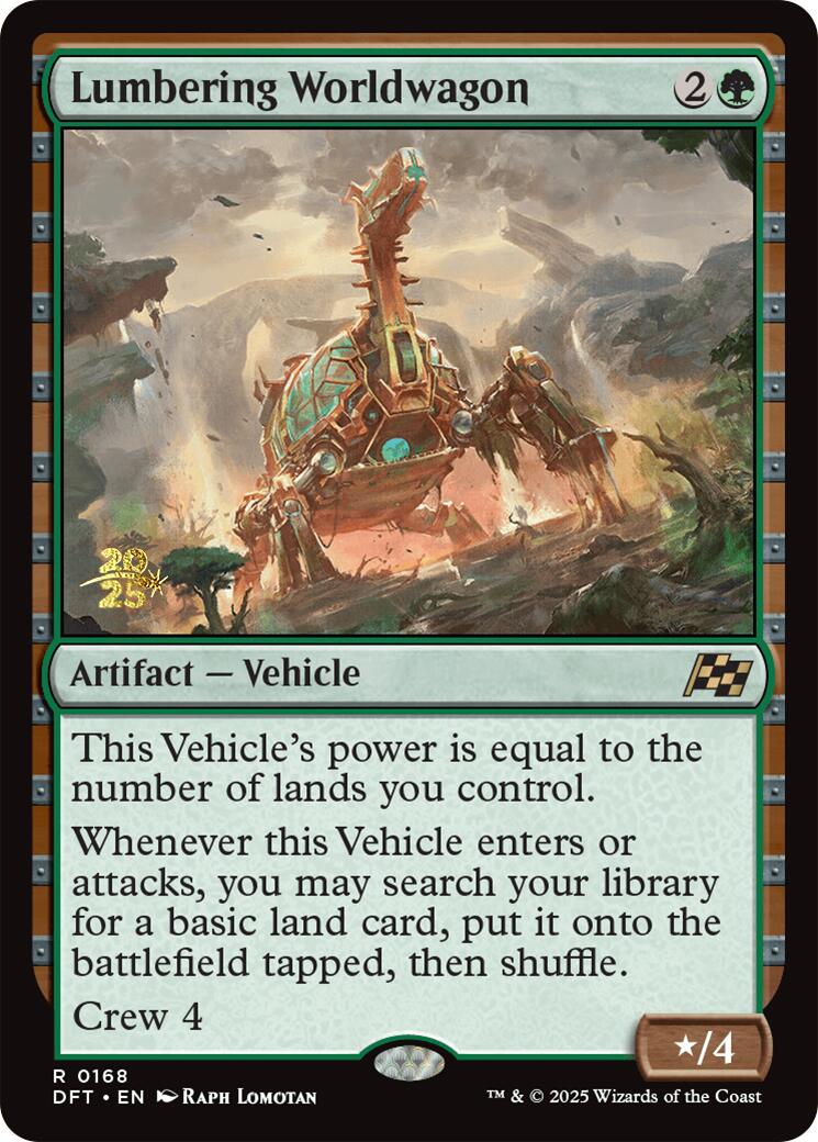 Lumbering Worldwagon [Aetherdrift Prerelease Promos] | PLUS EV GAMES 