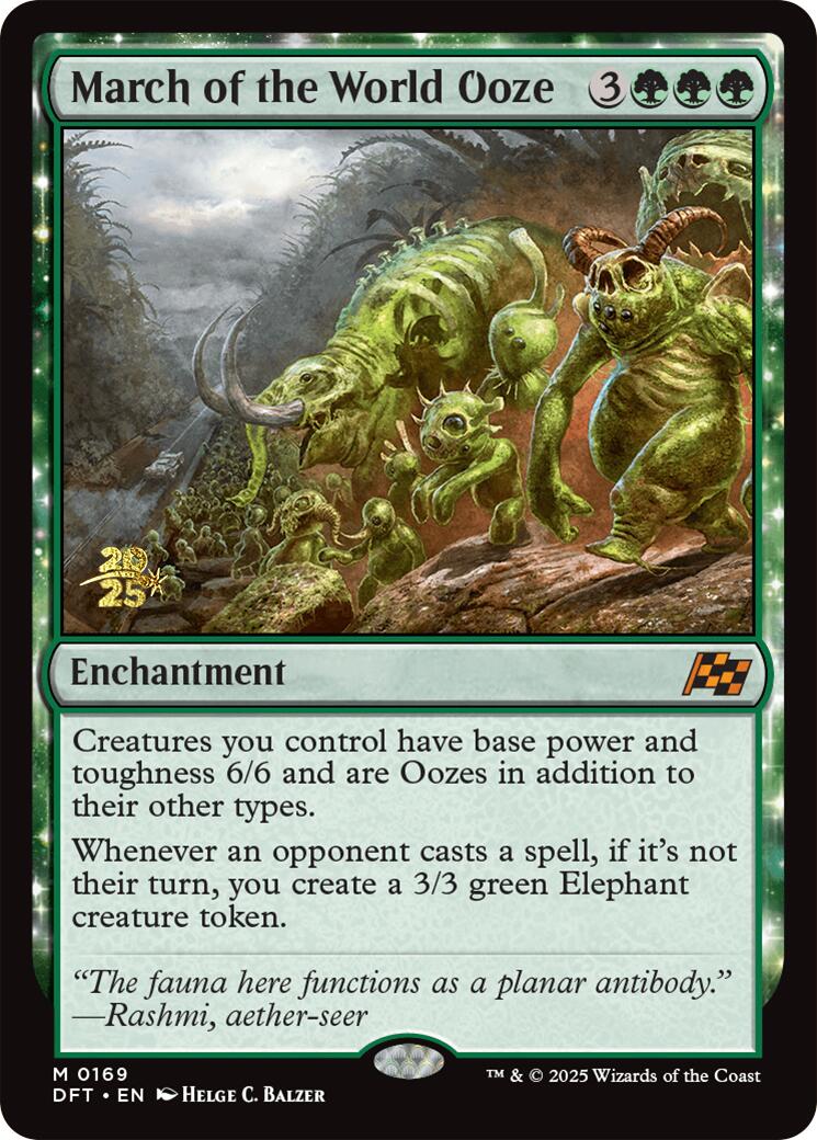 March of the World Ooze [Aetherdrift Prerelease Promos] | PLUS EV GAMES 