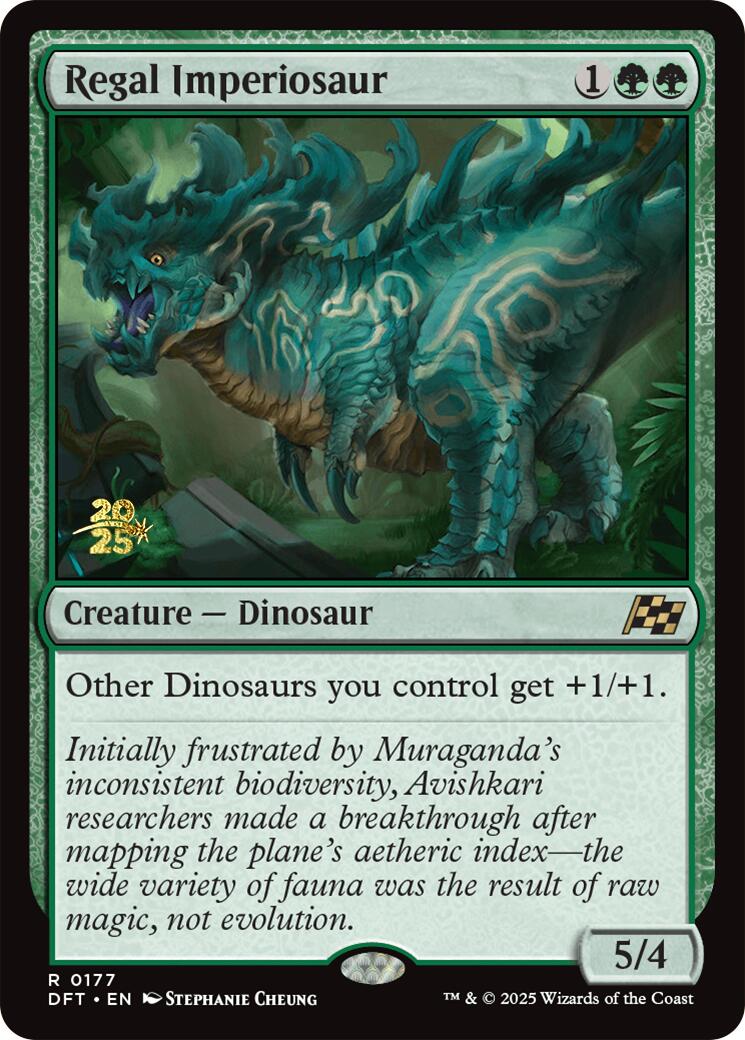 Regal Imperiosaur [Aetherdrift Prerelease Promos] | PLUS EV GAMES 