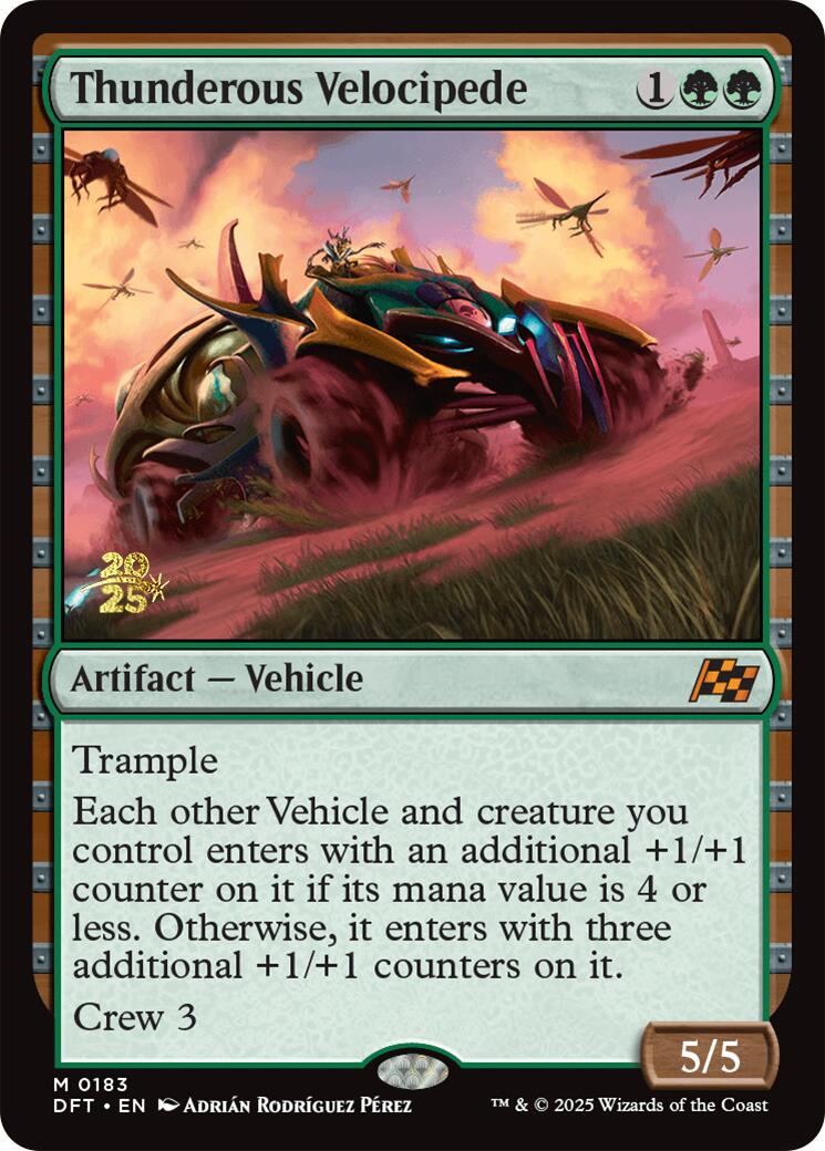 Thunderous Velocipede [Aetherdrift Prerelease Promos] | PLUS EV GAMES 