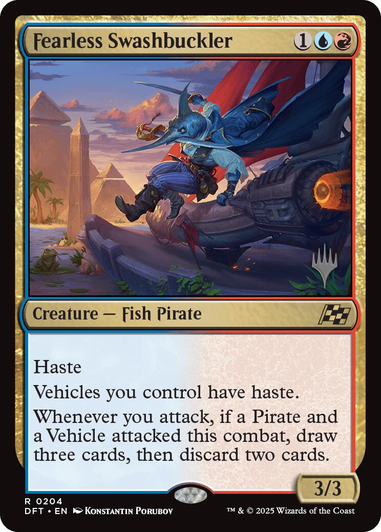 Fearless Swashbuckler (Promo Pack) [Aetherdrift Promos] | PLUS EV GAMES 