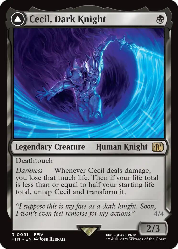 Cecil, Dark Knight // Cecil, Redeemed Paladin [FINAL FANTASY] | PLUS EV GAMES 