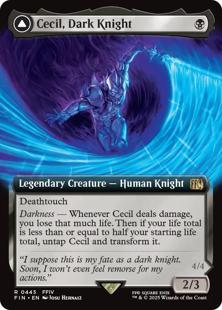 Cecil, Dark Knight // Cecil, Redeemed Paladin (Extended Art) [FINAL FANTASY] | PLUS EV GAMES 