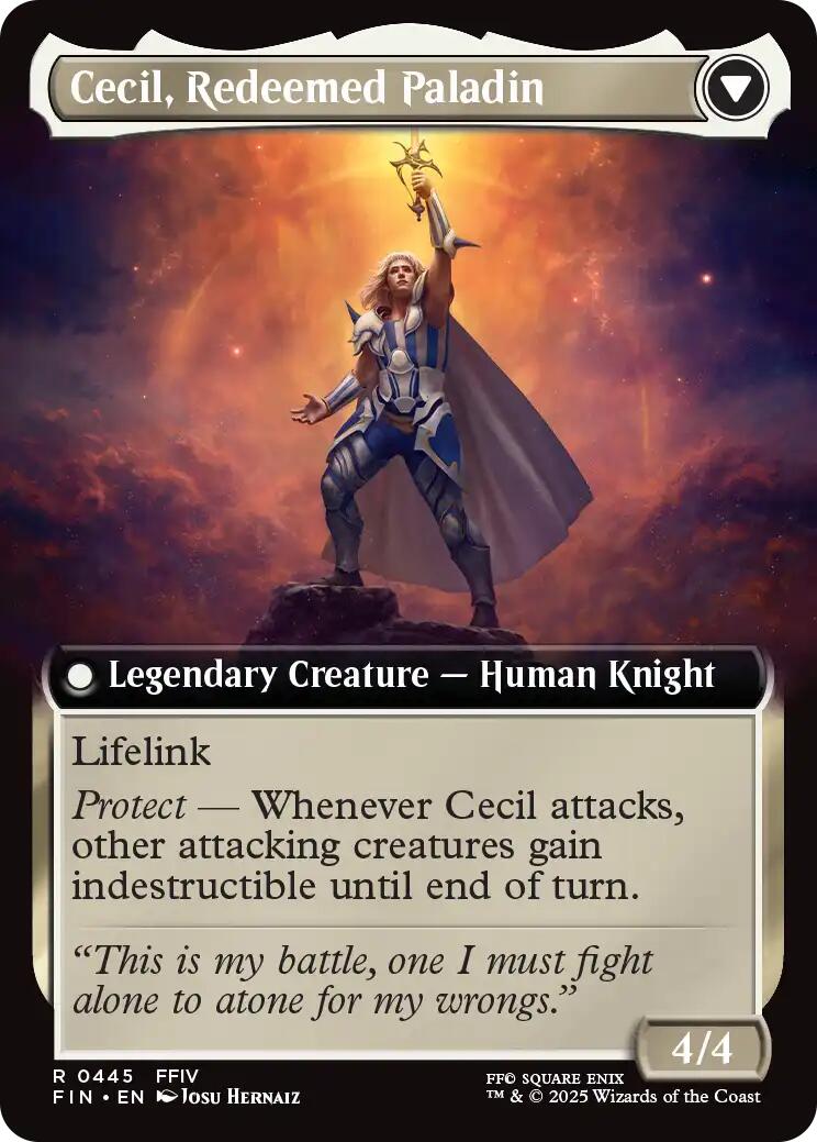 Cecil, Dark Knight // Cecil, Redeemed Paladin (Extended Art) [FINAL FANTASY] | PLUS EV GAMES 
