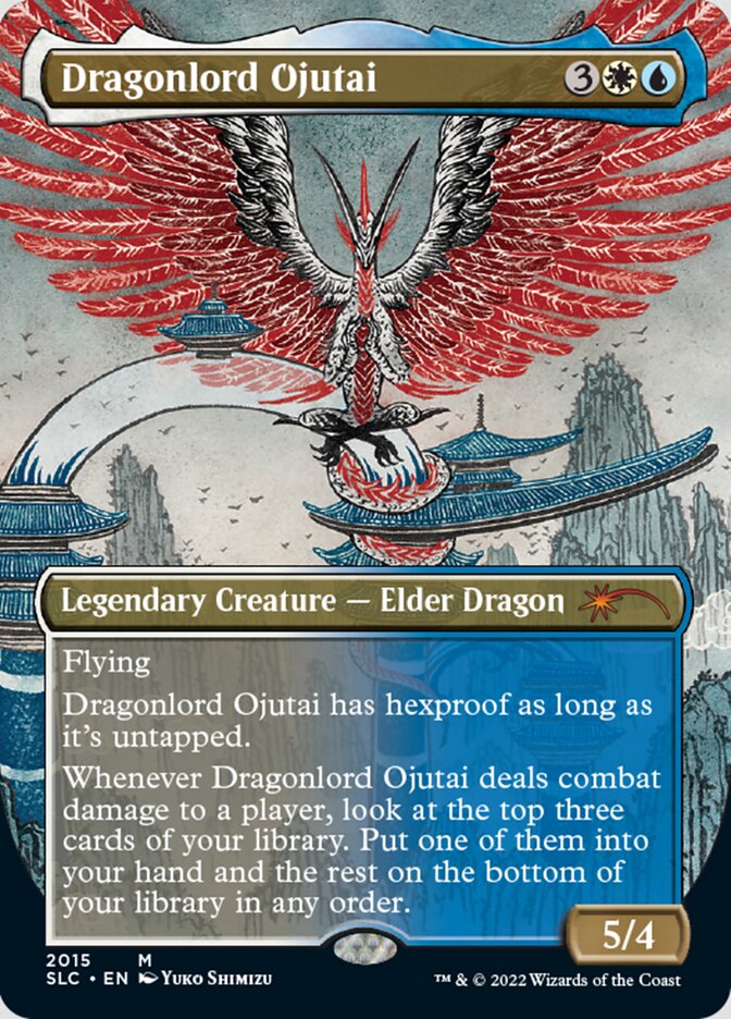Dragonlord Ojutai (Borderless) [Secret Lair Countdown Kit] | PLUS EV GAMES 
